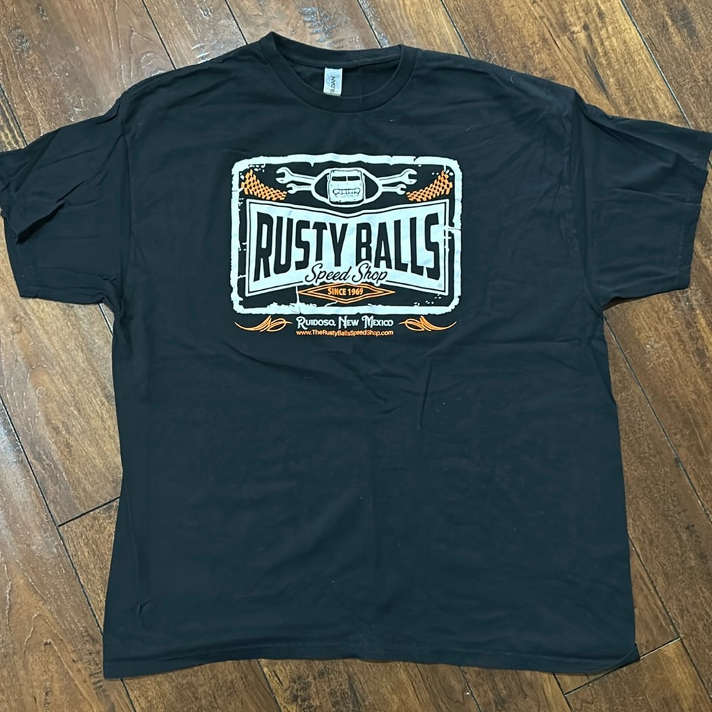 Rusty Balls Speed Shop Souvenir Shirt Size XL